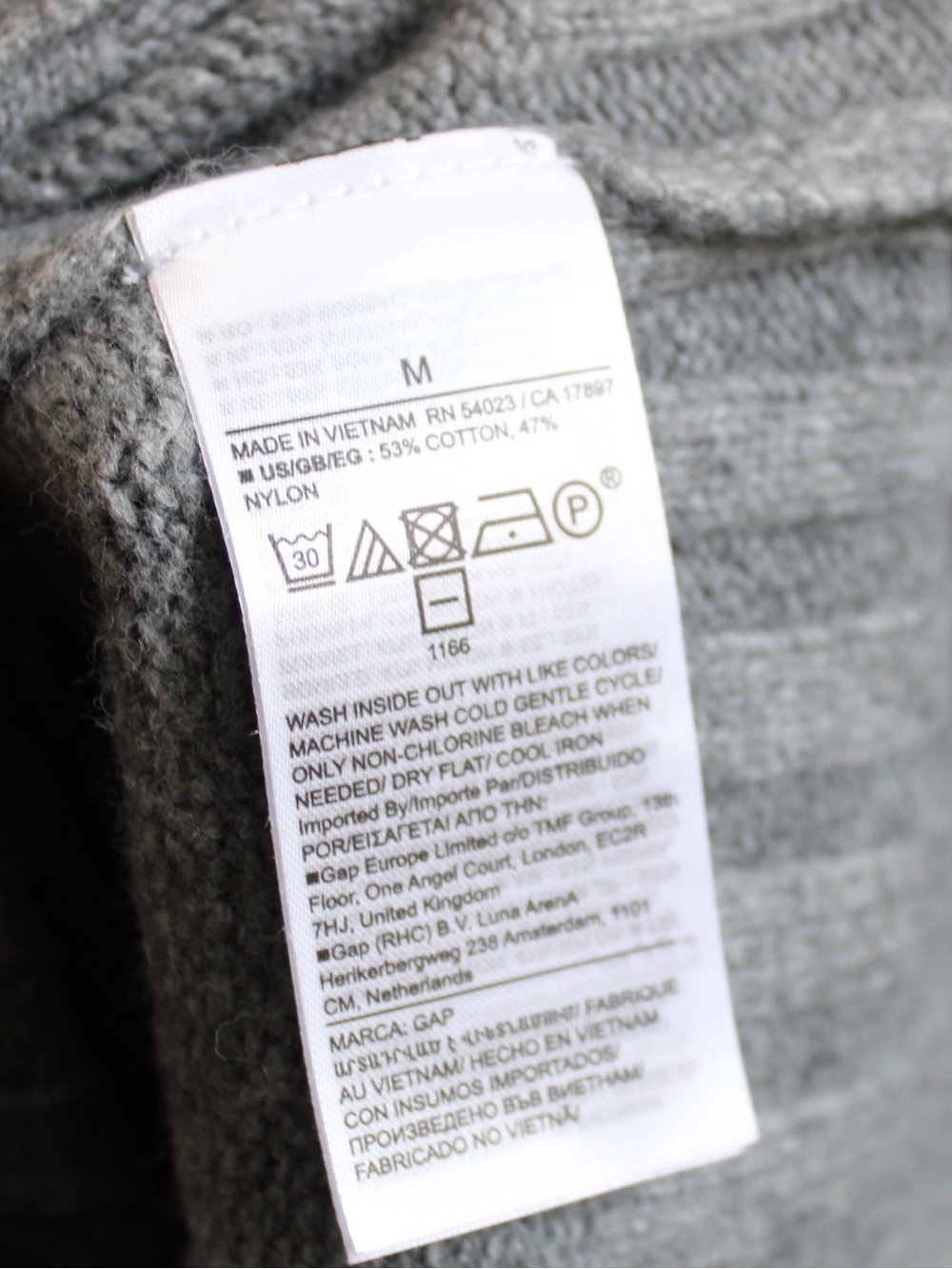 GAP CashSoft Relaxed Crewneck Pullover Sweater Heather Gray Women's Size Medium - Picture 5 of 7